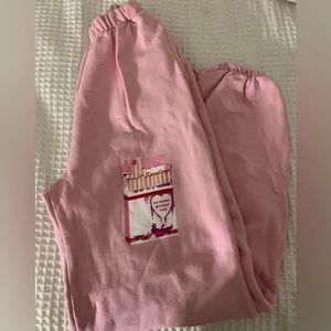 very comfy pink sweatpants from Boys Lie